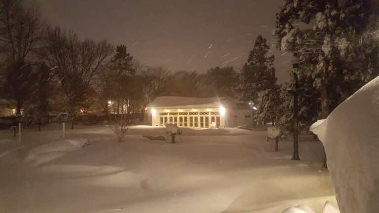The blizzard of 2016 blankets Kroll Manor in nearly three feet of snow
