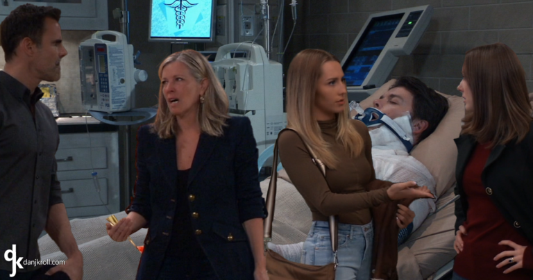 Drew and Carly and Josslyn and Willow argue as Michael fights for his life (General Hospital commentary)