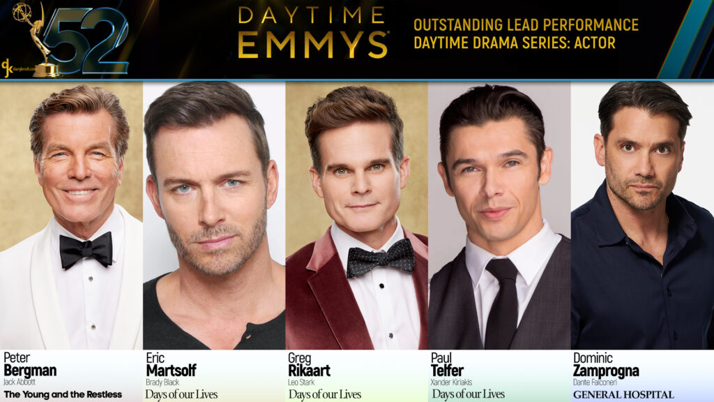 THE NOMINEES: Outstanding Lead Performance in a Daytime Drama Series: Actor