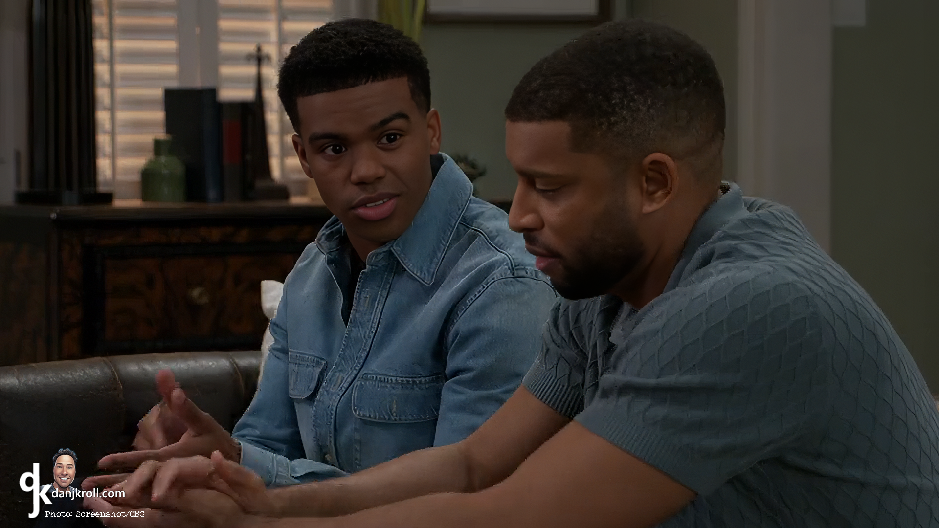 Jaden Lucas Miller (Tyrell Richardson Smith) and Brandon Claybon (Martin Richardson) Beyond the Gates | PHOTO: Screenshot/CBS